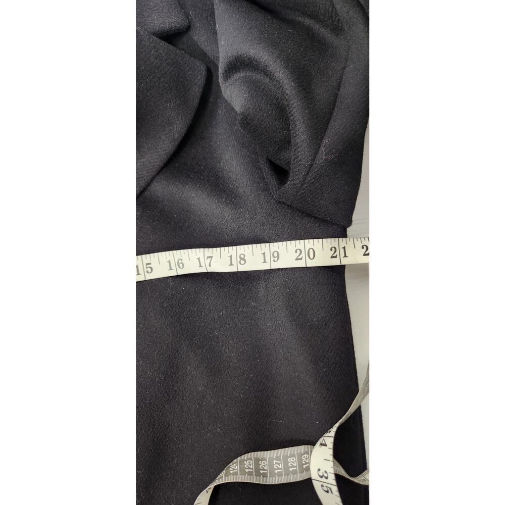 Kobi Halperin Women's Channing Genuine Shearling Trim Black Wool Blend Coat, Sm - Picture 11 of 15